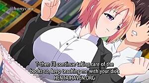 Hentai fuck in library