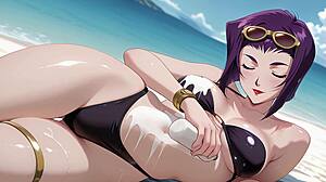 Faye Valentine Beach Sex Turns Wild