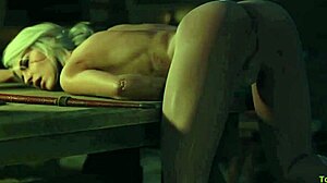 ciri masturbates wildly in the witcher