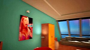Porn sim rough hentai game with chubby goth girl pornstar spanking my ass during deepthroat