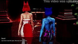 furrhouse 8 ophelia and david interrupted moment hannas garden invitation visual novel gameplay