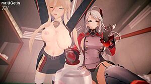 prinz eugen and bismarck are having a great time 4k