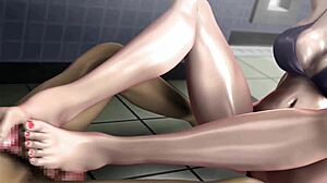 This 3d anime shows creampie action