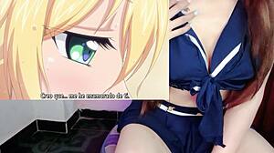 Lucky pervert guy fucks his work colleagues in mankitsu hentai episode