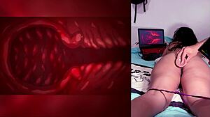 Latina enjoys dildos in her ass deeply