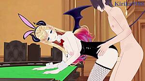 Yuzuki Choco Bunny Girl And Nanashi Mumei Intense Sex