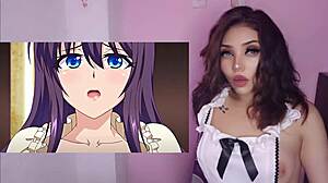 Perverted student fucks teacher at school in hentai