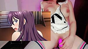 Perverted student fucks teacher at school in hentai