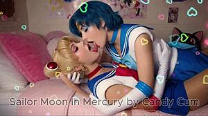 ai sailor moon in mercury cosplay by candy cum