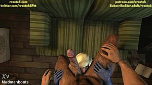 power girl gets hardcore face fucked in this scene