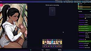Playing a risky hentai game in public library