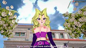 Mai Valentine Performs Blowjob In Yu Gi Oh Fantasy