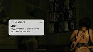 Naughty student is enjoying a big cock while the librarian watch
