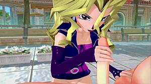 Mai Valentine Performs Blowjob In Yu Gi Oh Fantasy
