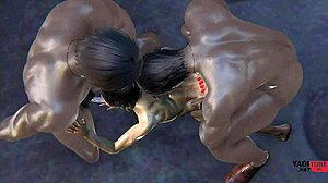 Femboy Yaoi Ryo Sissy Boy In Threesome Sucking And Fucked