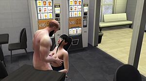nat the cumslut secretary gets free for all fuck at office