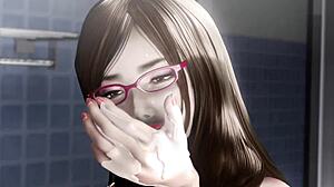 This 3d anime shows creampie action