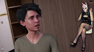 golden boy plays with pink vibrator