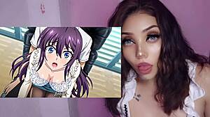 Perverted student fucks teacher at school in hentai