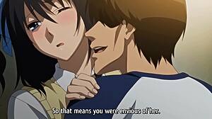 Hentai teacher fucks two students hard!