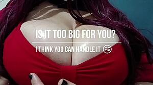 Does this milf play with big tits watching hentai?