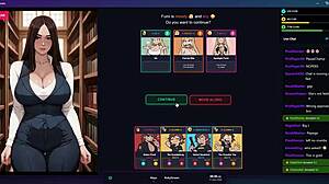 Playing a risky hentai game in public library