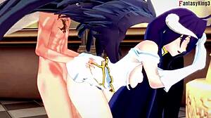 Albedo fucking 3 overlord characters in detail