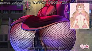 big ass alt girl submits to stranger for cumshot in fishnets
