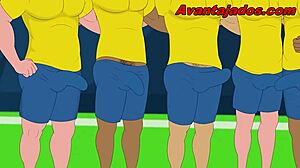 Cartoon gay suruba na copa