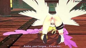 Angelwomon sucking dick fantasy scene