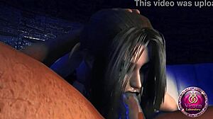 Putting big dick down her throat