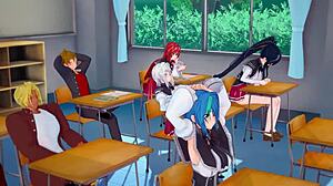 Hs dxd ntr has rias akeno begging for more