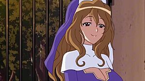 hentai teen 18+ fucks hot horny nun in church