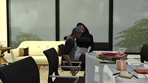 hot gangbang at the office with cumslut secretary leaves me drained