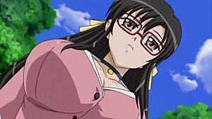 Hentai Teen Fucks Two Girls On Beach With Glasses