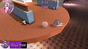 Facing the nega maid leads to a marble maid creampie