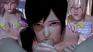 Sfm multiple girls blowjob deepthroat compilation