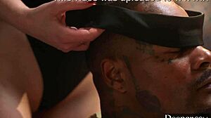 Deeper petite 18+ dancer maddie wren blindfolds jason luv and takes every inch of his bbc