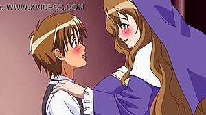 hentai teen 18+ fucks hot horny nun in church