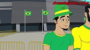 Cartoon gay suruba na copa