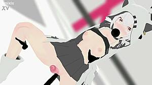 Azumaim loki hentai mmd 3d white hair clip