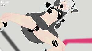 Azumaim loki hentai mmd 3d white hair clip