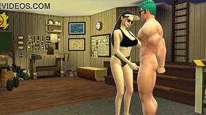 Nami threesome at going merry with robin blowjob and cum