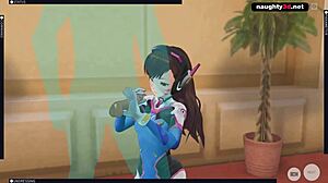 overwatch d va fucked hard in pussy