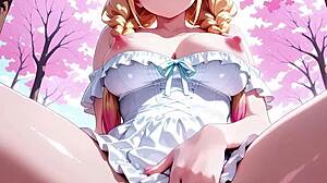 adult blonde cosplay model ai animation fashion fantasy