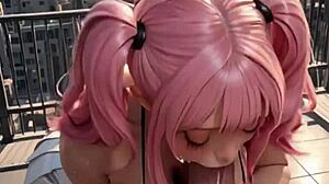 ia sweet pink girl sucks big dick in animation