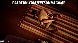 Eyes on me while training my new college friend