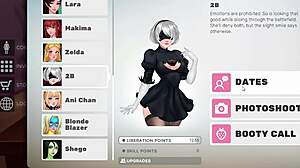 horny 2b gets deep anal and creampie