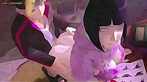 hentai hinata shows off her curves
