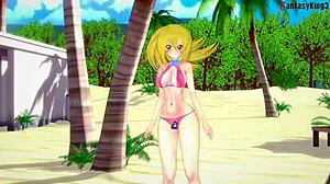dark magician girl rides cock in bikini fantasy